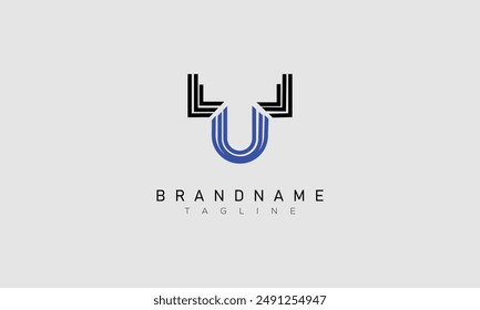 Unique and modern U logo design