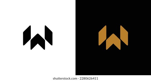 Unique and modern W logo design