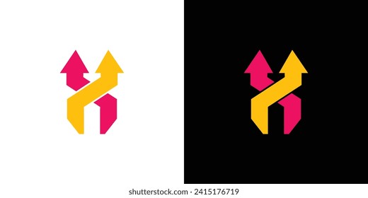 Unique and modern  X Up logo design