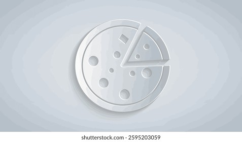 Unique monochrome pizza template background