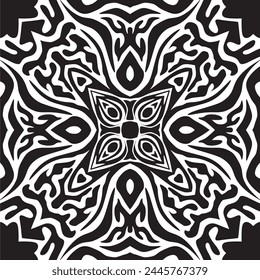 Unique monochrome seamless abstract pattern concept, vector illustration for fabric or clothing patterns