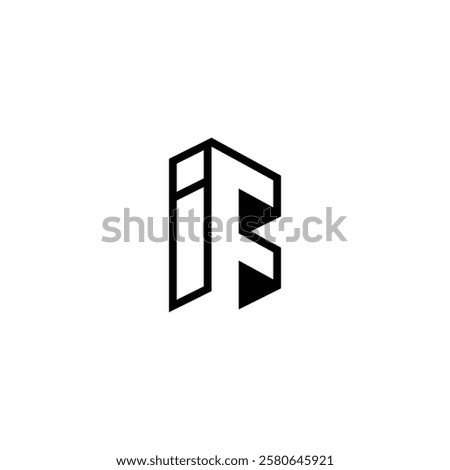 Unique IF Monogram Alphabet Logo for Modern Companies