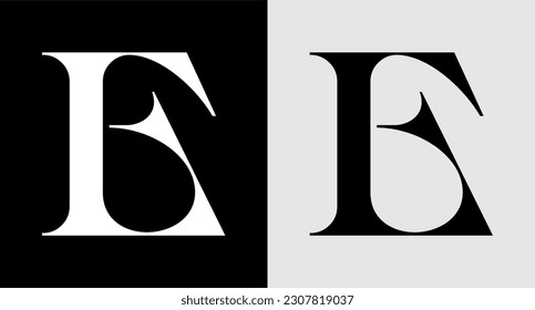 unique monogram letter E logo