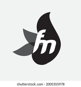 Unique Monogram Letter FM Logo Vector