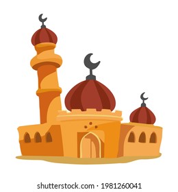 unique mosque vector symbol of Muslims