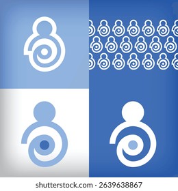 Unique mother baby and health logo design. For company use presentation set, Hospital and clinic icon