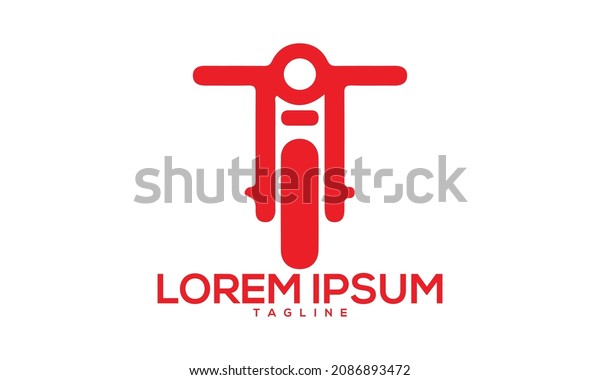 Unique motorbike logo Modern and minimalist vector\
and abstract logo