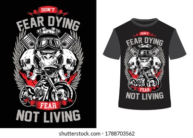 Unique Motorcycle T-shirt Design Template