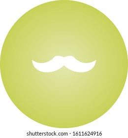 Unique Moustache Vector Glyph Icon