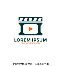 unique movie logo. vector. icon