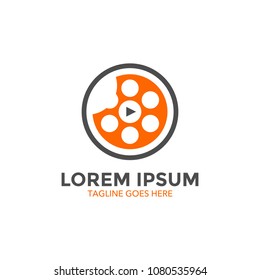 unique movie logo. vector. icon
