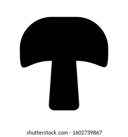 Unique Mushroom Vector Glyph Icon