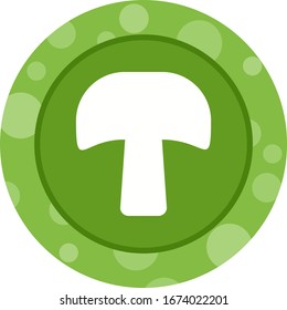 Unique Mushroom Vector Glyph Icon