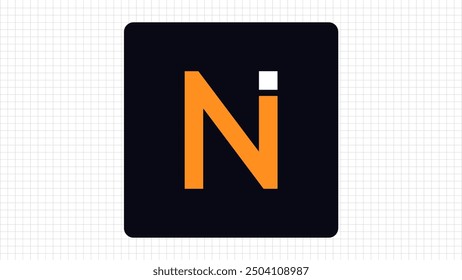 Unique N Letter Creative Typography Logo, Colorful N Letter Minimal Logo Sign, N Character Logo Symbol