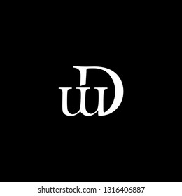unique name DW initial logo vector