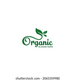 a unique nature logo by using the letter O combined with leaves that reflect organic products