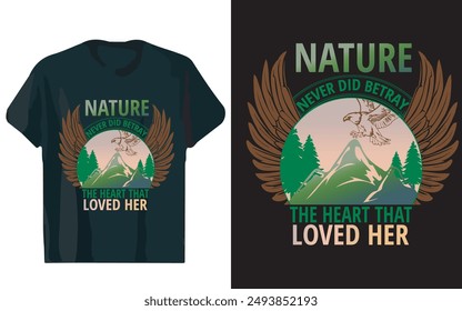 Unique Nature Typography T-Shirt Design