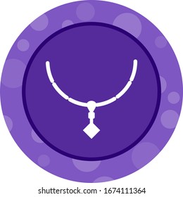 Icono de glifo del vector de collar único