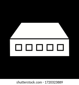 Unique Network Switch Vector Glyph Icon