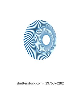 Unique New Abstract Geometric Icon Symbol Logo for technology business health company with modern high end look
