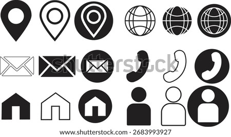 Unique new icon design in illustration