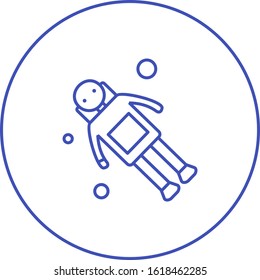 Unique New Moon Vector Glyph Icon