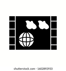 Unique News Backdrop Vector Glyph Icon