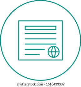 Unique Newspaper Vector Line Icon