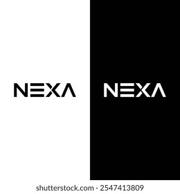 Unique NEXA Logo Vector Icon Stock Vector