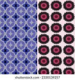 polo único y agradable para ropa y sarongs, formato vectorial.