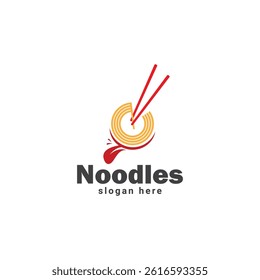 Unique Noodle Logo for Noodle Food Company and Restaurant