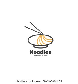 Unique Noodle Logo for Noodle Food Company and Restaurant