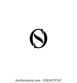 Unique of O and S letter logo. Sophisticated element of O and S symbol. Smart combination of O and S abstract letter. Best for beauty and fashion, luxury brand, salon, apparel, 
consulting, abstract 