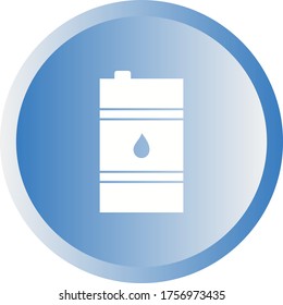 Unique Oil Barrel Vector Glyph Icon