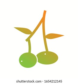 Icono de glifo de vector de aceitunas único