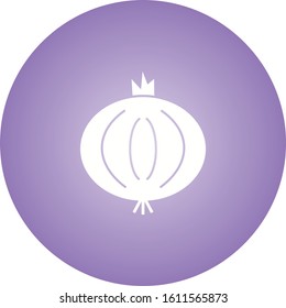 Unique Onion Vector Glyph Icon