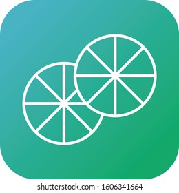 Unique Orange Vector Line Icon