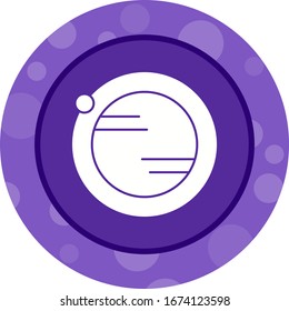 Unique Orbit Vector Glyph Icon