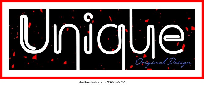 unique original design typography vector for print t shirt