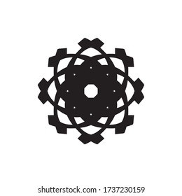 Unique Ornament logo design vector
