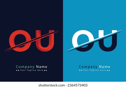 Unique OT letter logo Icon vector template.