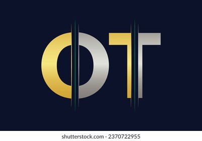 Unique OT letter logo Icon vector template.