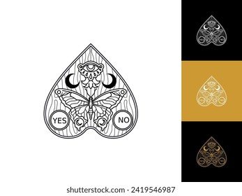 Unique Ouija Tattoo, Art, Vector 