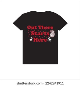 Único aquí fuera empieza aquí diseño de camisetas