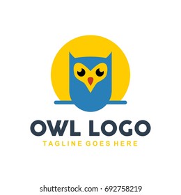 Owl Logo Template Vector Illustration Stock Vector (Royalty Free ...