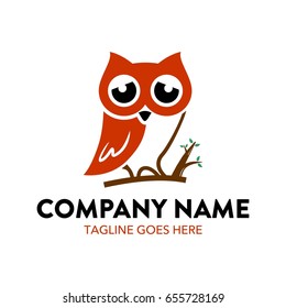 Unique Owl Logo Template