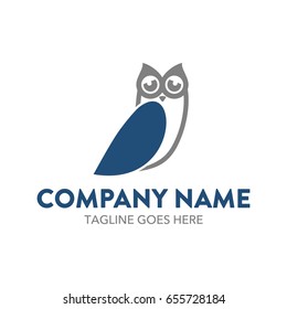 Unique Owl Logo Template