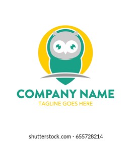 Unique Owl Logo Template