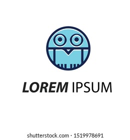 Unique owl logo vector illustration.-esport logo