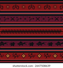 Unieke eigen op maat gemaakte Tribal Batik Patroon Etnische Ornament Art behang achtergrond geschikt voor uw textiel print